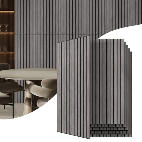 Image of 6 Pack Acoustic Wall Panels, 47.2 inch X 23.6 inch Sound Absorbing Panels, Decorative Sound Proof Panels for Office, Studio, Home Theatre - Light Grey