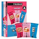 TRUBAR Vegan Protein Bars, Feelin' Fruity Variety Pack, PB & Jelly, Strawberry Shortcake & Chocolate Coconut, Gluten Free, Plant Based, High Fiber, Dairy Free, On the Go Healthy Snacks, 12 Count