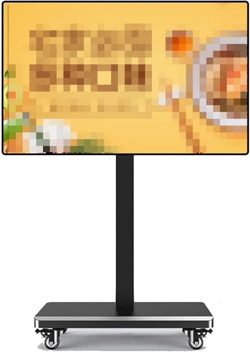 Mobile Stand - Mobile TV Cart on Wheels - Horizontal and Vertical Sn Rotation Rolling TV Stand, Conference Room Podium Universal TV Floor Stand, for 32-65 Inch Sn TVs