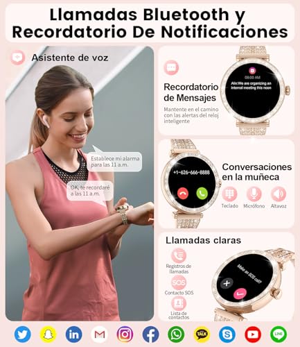 La Mejor Recopilación de smartwatch compatible con iphone los preferidos por los clientes. 26 smartwatch compatible con iphone marca SIEMORL (2)