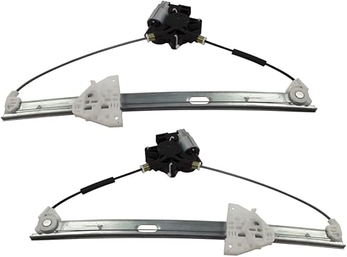 KarParts360 Para Mazda CX-9 2007-2015 Elevalunas eléctrico lado del conductor y del pasajero  Par  Delantero  con motor  Reemplazo para TD1159590A,