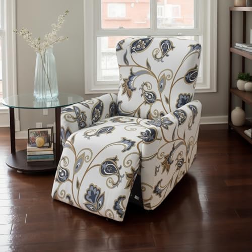 Fundas protectoras para muebles elásticas de 4 piezas para sillones reclinables del salón 3