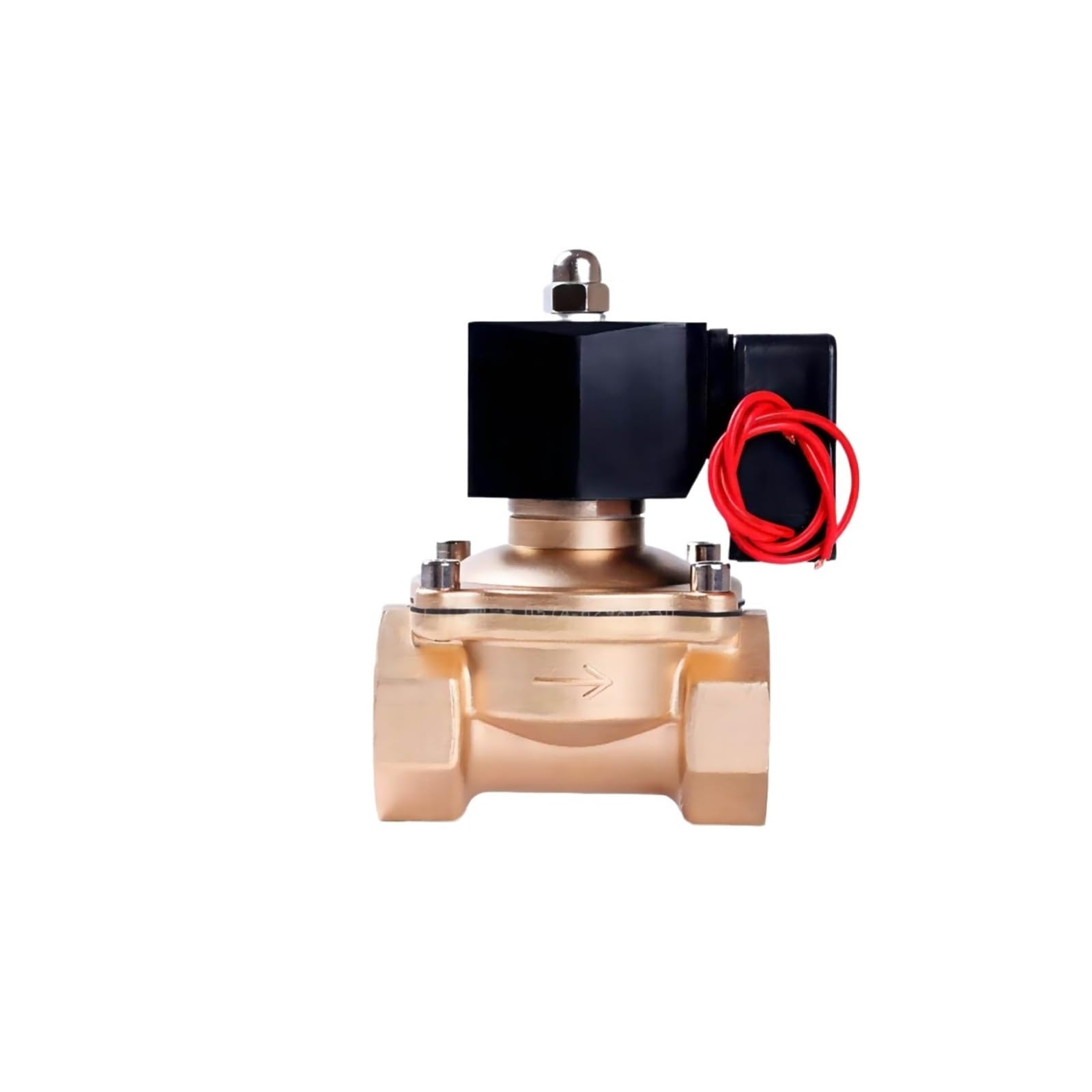 Électrovanne en laiton 1" NF 12V pour automatisation d'arrosage et gestion de fluides