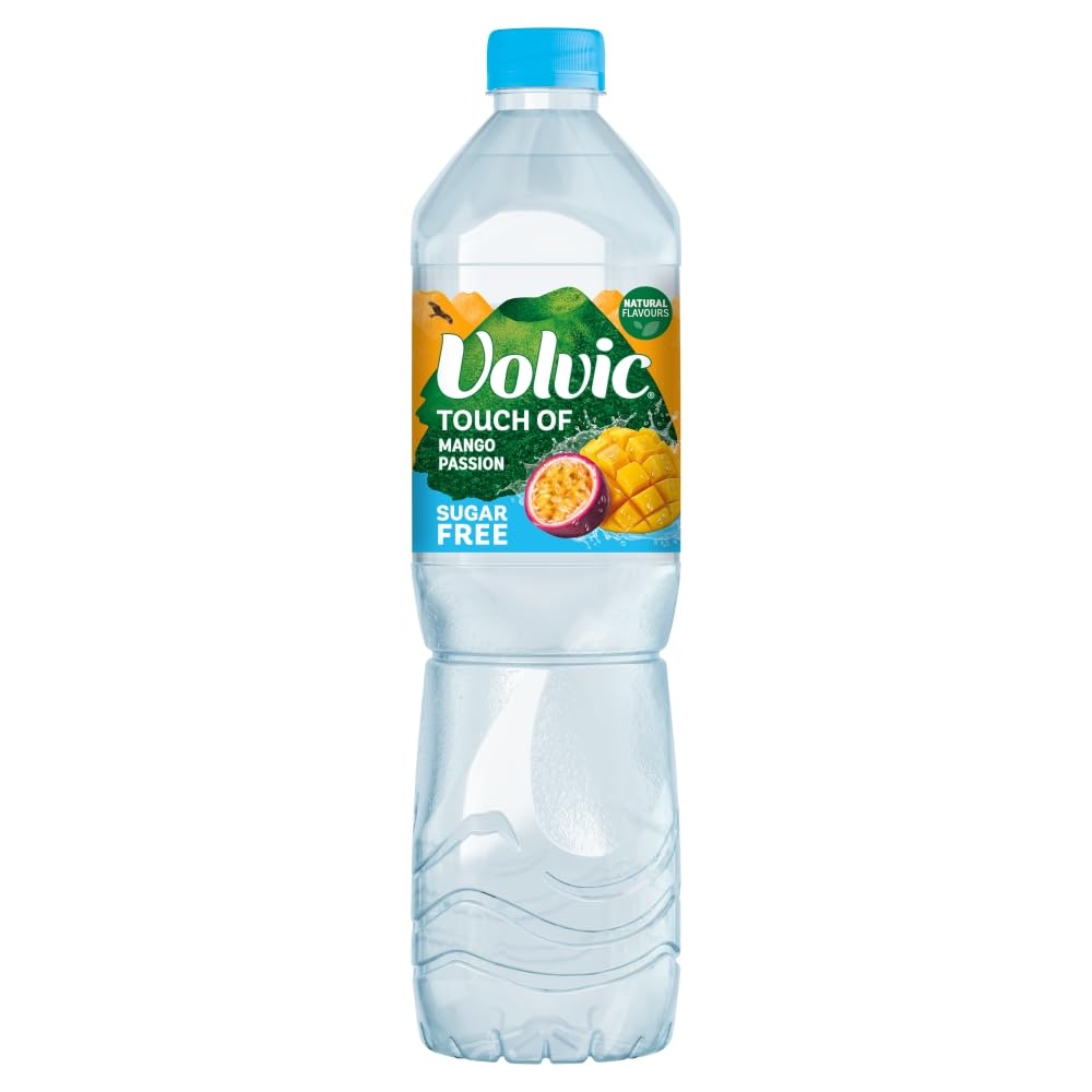 Volvic Touch of Fruit Sugar Free Special Edition Mango Passion Natural Flavoured Water, 1.5L