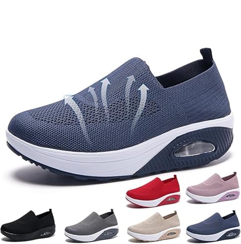 Everwalks Cute & Comfy Orthopedic Shoes, Soft Sole Non-Slip Breathable Arch Support Slip On Walking Sneaker