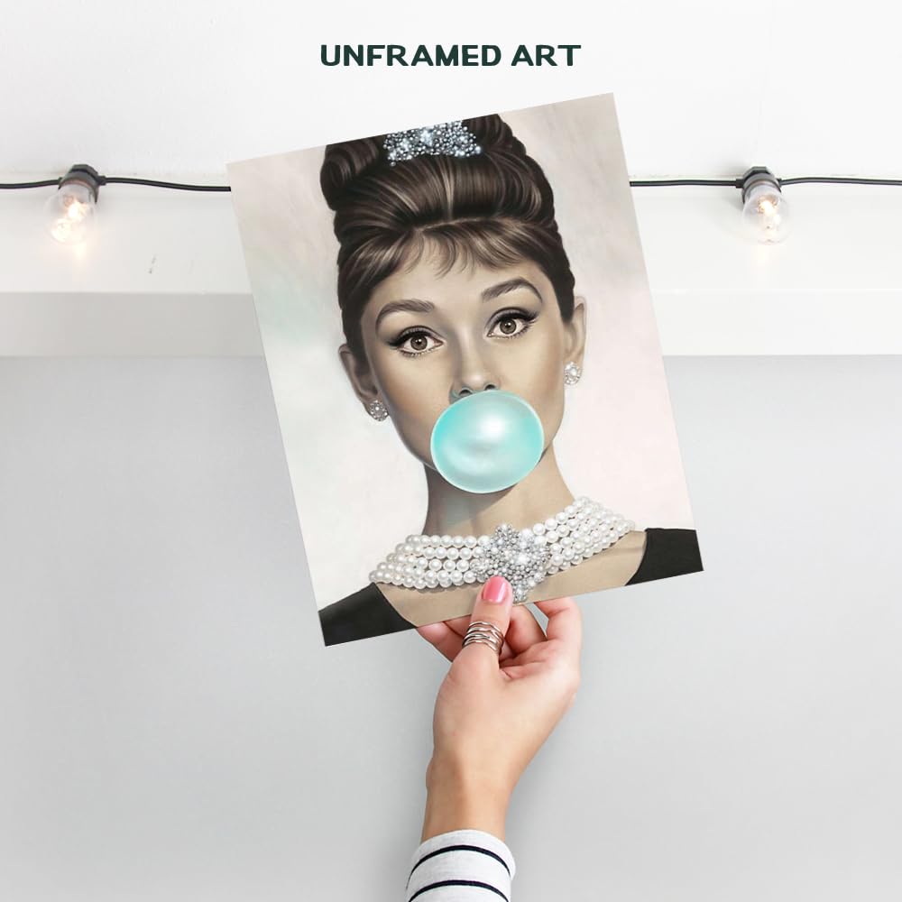 Amazon.com: Vintage Pop art Wall Decor 11x14 - Audrey Hepburn Art