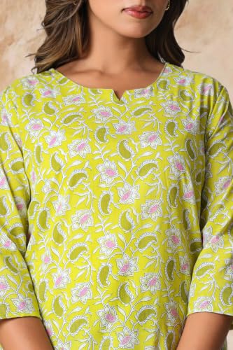 Image of Women's Pure Cotton Printed Night Suit,Top and Relaxed Pajama Set, Stylish Sleepwear, Casual Wear