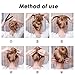 YuCool 3 Bun Maker,Magic Bun Maker,3 Pieces Magic French Twist Hairstyle Clip and 4 Pack Foam Sponge Bun Maker(2 Small,2 Large) Bun Maker for Hair-Brown