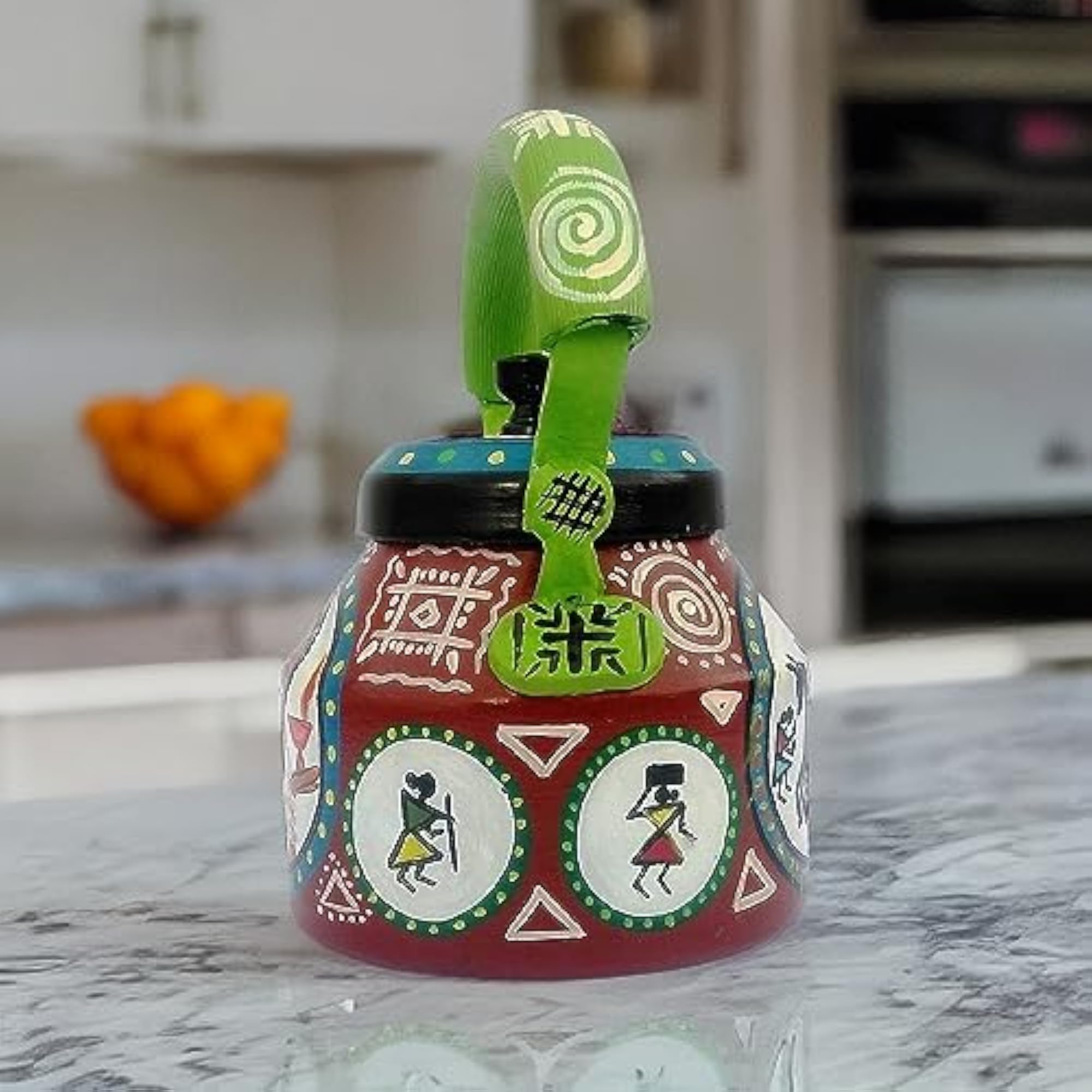 Handpainted Traditional Meenakari Aluminium Decorative Kettle