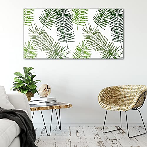 Tableau image acrylique palm abstraction leaf 100x50cm pour salon - 4