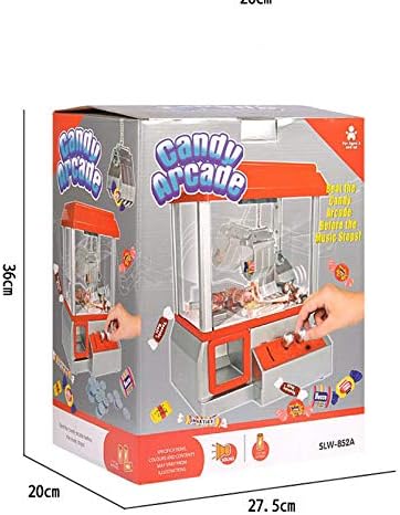 Miniatura 7 de Mini máquina de arcade con luces y sonidos de garra grande con luces y sonidos, máquina de agarre de juguetes de garra electrónica, animación,