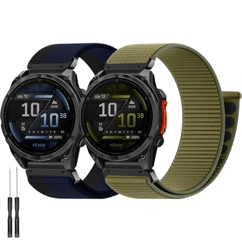 �i�C�����N�C�b�N�t�B�b�g22mm�o���h Garmin Fenix 8 47mm/Fenix 7/7 Pro/6/6 Pro/5/5 Plus�p�o���h�B�\�t�g�t�b�N���[�v�X�}�[�g�E�H�b�`�o���h Garmin Forerunner 965/955/945/93