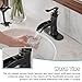 BWE Waterfall Bathroom Faucet Oil Rubbed Bronze Antique, Single-Handle One Hole Sink Faucet for Farmhouse Bath Vanity Lavatory Restroom, Solid Brass Construction