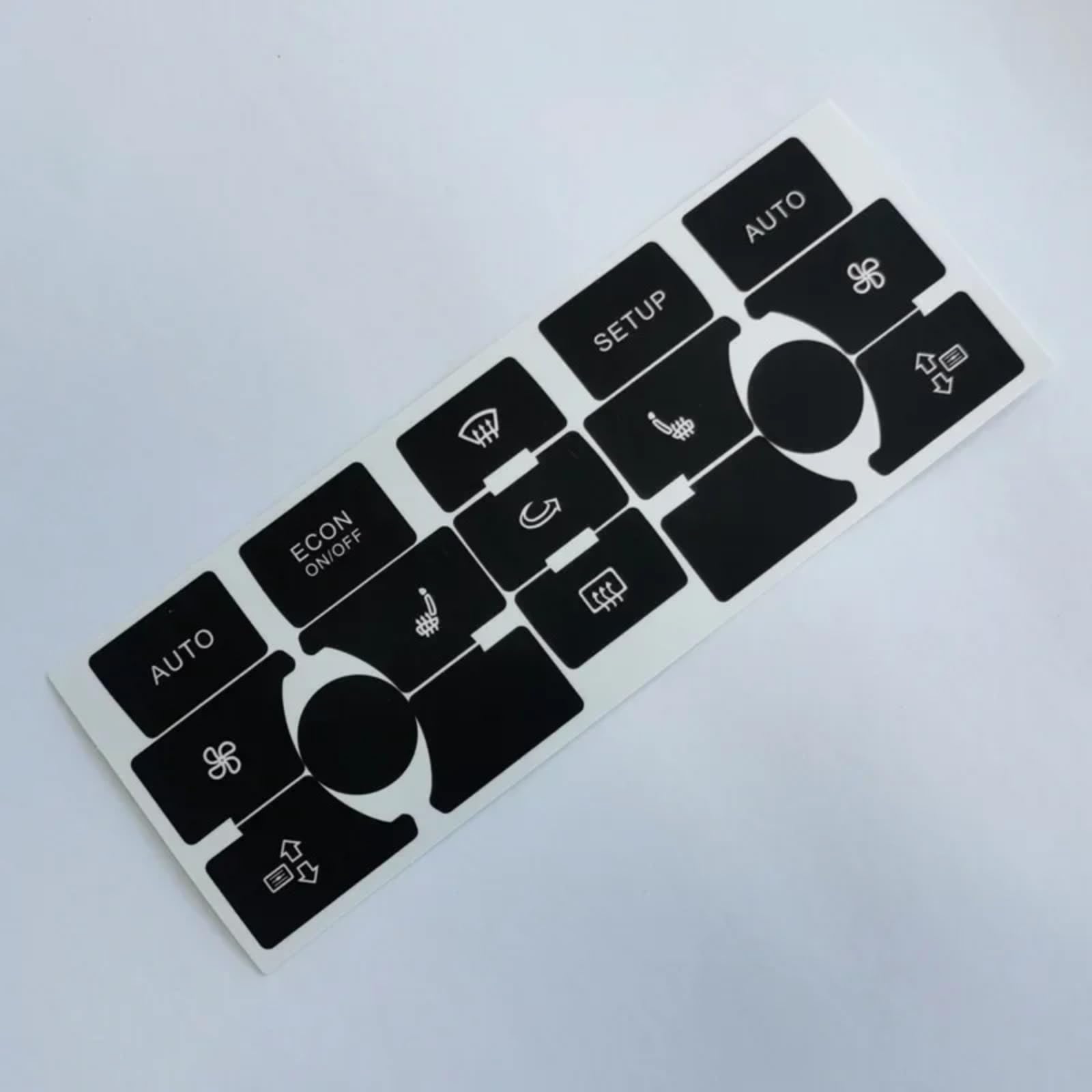 Autocollant bouton Audi A6 réparation commande climatisation intérieure mat - 6