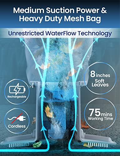 Kokido EV40BX/23/AMZ/US 2024 Rechargeable Cordless Pool Leaf Vacuum thumb #3
