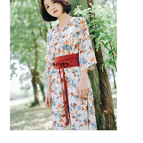 MAYSONG Women Japanese Kimono Robe obi Belt Harajuku Waistband2
