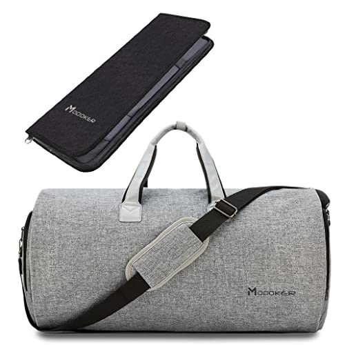 Modoker Convertible Garment Bag with Shoulder Strap, Modoker Carry on Garment Duffel Bag, Tie Case for Travel