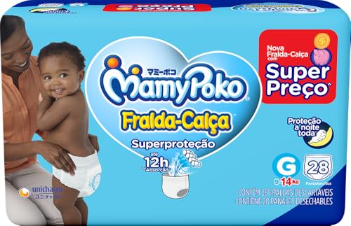 MAMYPOKO FRALDA CALCA SUPER PROTEÇÃO JUMBO G28