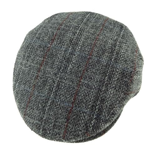 Image of Harris Tweed County Cap Green Heringbone