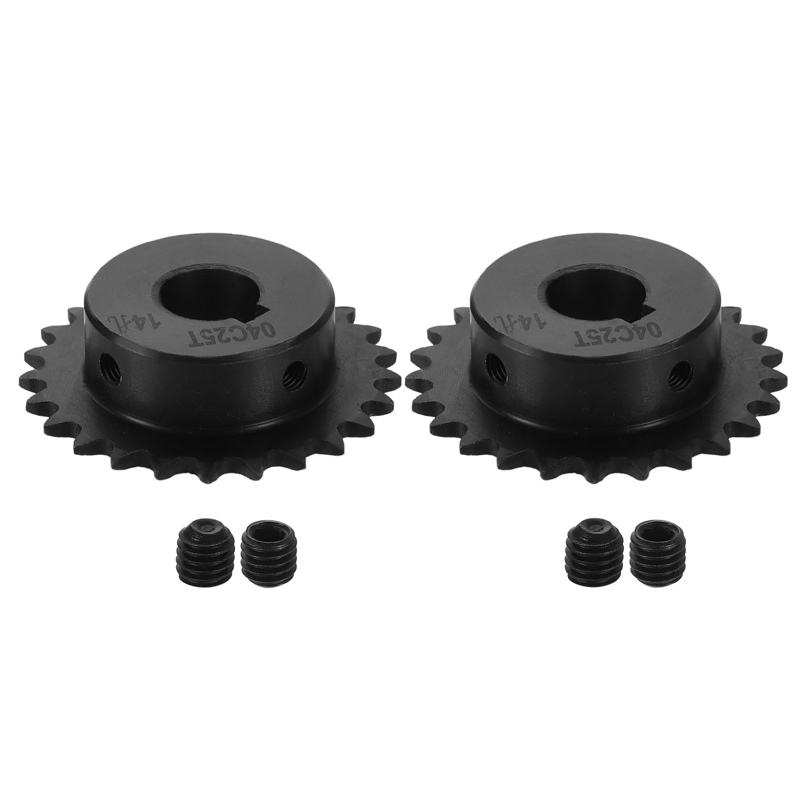 Pignon de chaîne #25 acier 25 dents pas 6.35mm pour chaîne ISO 04C