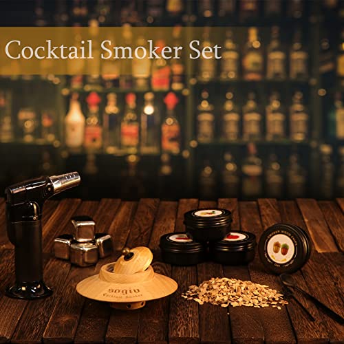 Sogiv KC01 Cocktail Smoker Kit With Torch, Whiskey Smoker Kit, Old Fashioned Smoker Kit, 4 Flavors Wood Chips Bourbon Smoker Kit, Birthday Cocktail Smoker Infuser Kit Gifts thumb #6