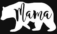 Vista 9 de Mama Bear - 1 calcomanías de vinilo (paquete de 2) para ventana de coche, laptop, teléfono (3 x 1.6 pulgadas, rosa intenso)
