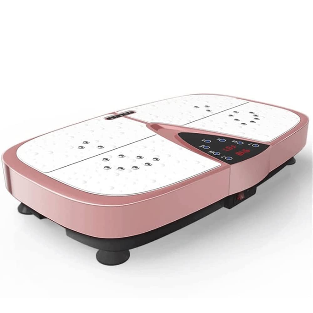 Vibration Plate Exercise Machine Whole Body Workout Vibration Fitness Platform w Loop Bands - Home Workout Equipment for