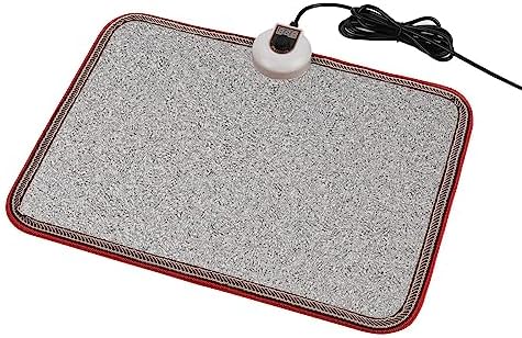 Electric Floor Heating Pads: Which Ones Truly Deliver Comfort? 6 Electric Heated Floor Mats Under Desk, Heated Foot Warmer - 110v Toes Warming Heater for Office and Home(Stone grain)