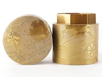 Amazon.co.jp: 扇屋輪島塗 福士健（紫月）「雪輪蒔絵 茶器」内