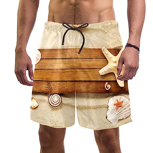 Maillots de bain pour hommes motif étoile de mer pour la plage