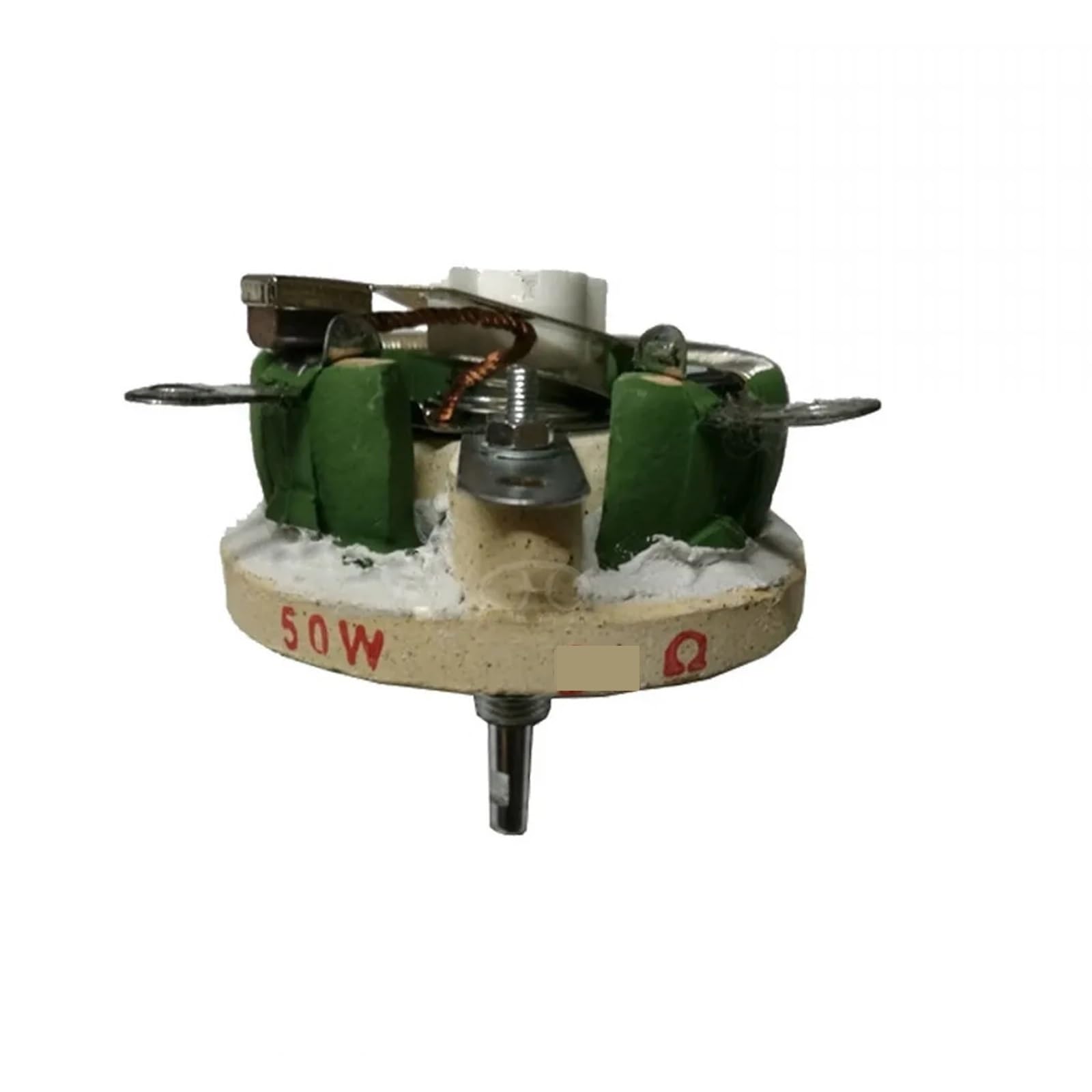 Potenziometro ceramico a Filo Avvolto BC1 da 50 W, Resistenza reostato Regolabile 5/10/20/30/50/100/150/200/300/500/1000 Ohm(10R)