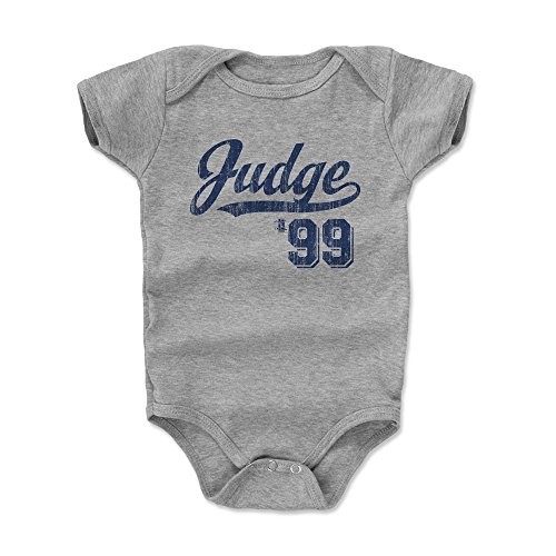 500 LEVEL Aaron Judge Baby Infant One Piece Bodysuit (12-18 Months, Heather Gray) - Aaron Judge Script B