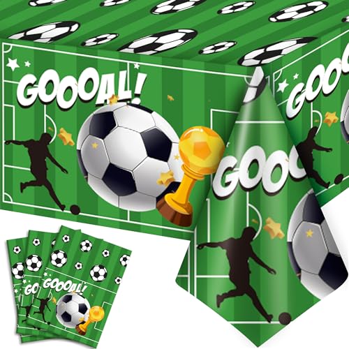 Kaxulvoblig Nappes de Fête de Football, Nappe de Football Anniversaire Nappe Thème du Football...