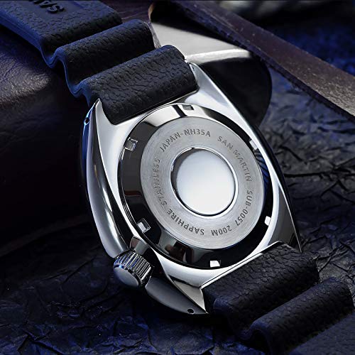 San Martin New Tuna 6309 7290 20atm Sapphire Crystal Stainless