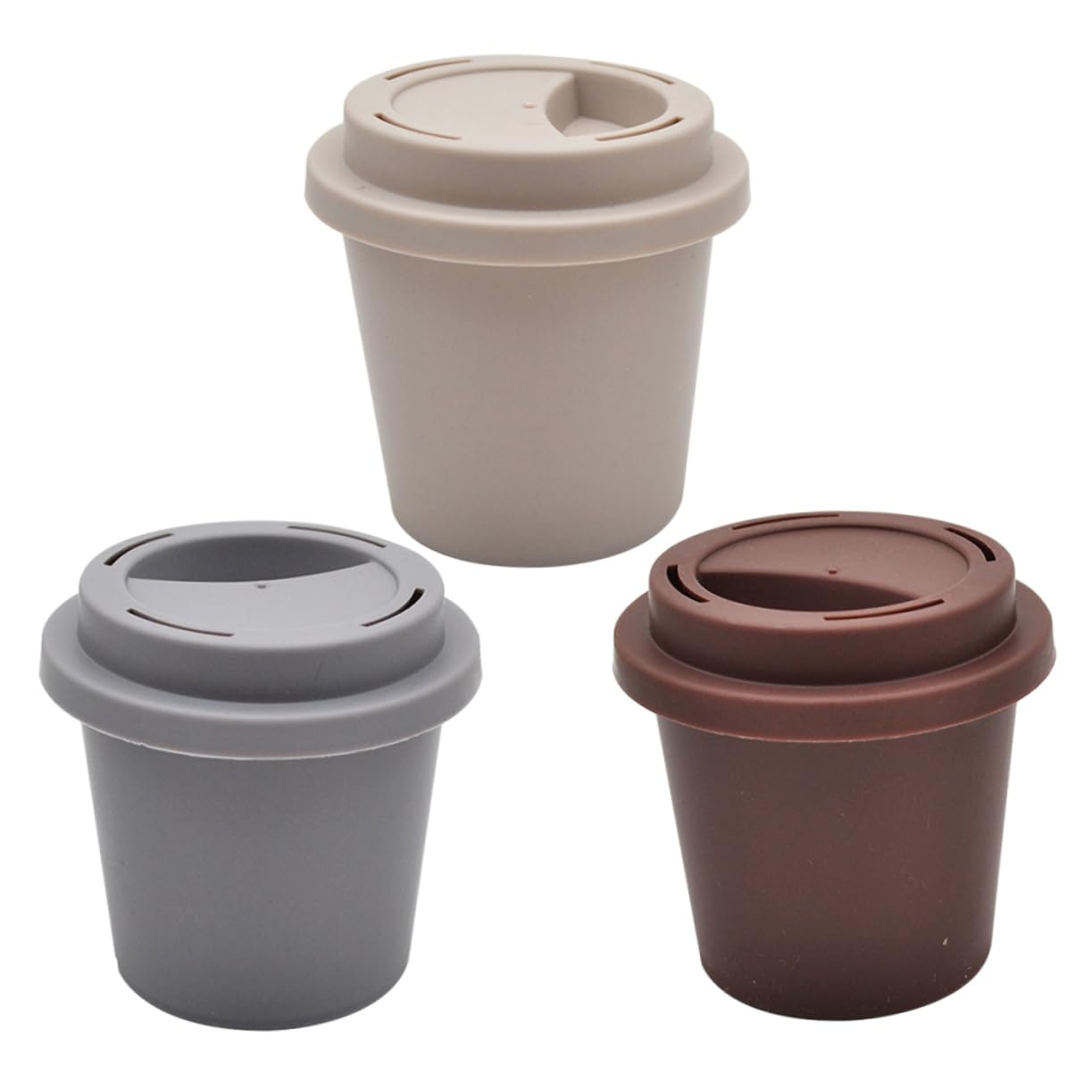 Ipetboom 3pcs Coffee Cup Eyelash Storage Case Lash Holder False Eyelash Packing Box for Women