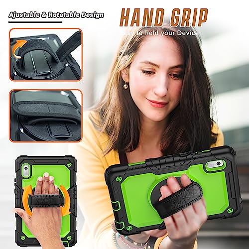 SIBEITU Case Compatible with Lenovo Tab M9 TB-310FU 2023 with Screen Protector Pen Holder, 9.0 Inch Three Layer Drop-Proof Protection Case with 360°Rotating Stand &Strap for Lenovo Tab M9