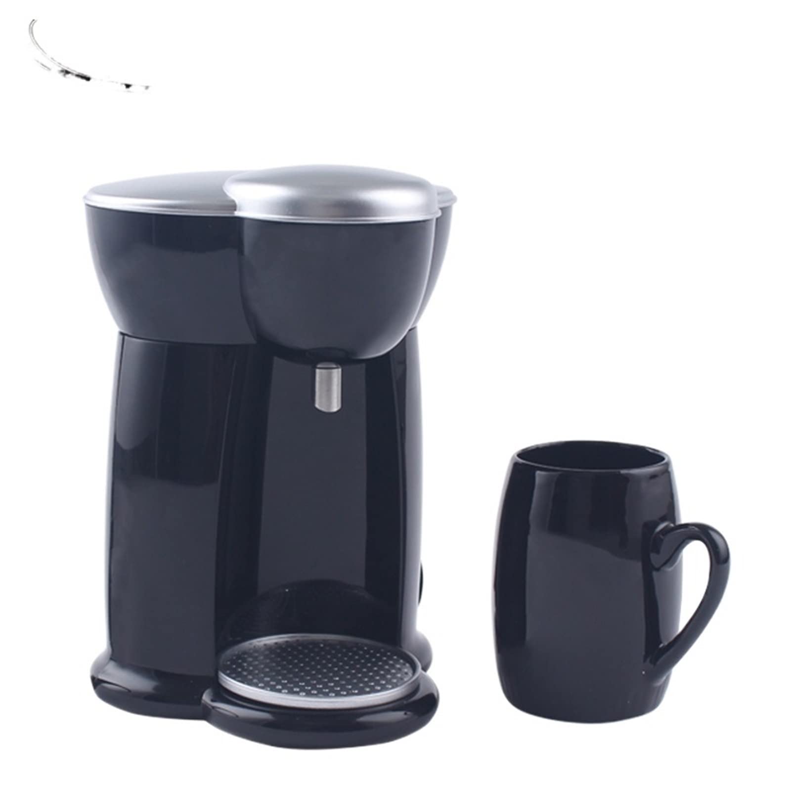 DieffematicKF Ekspresy do kawy Mini Coffee Machine Automatic Drip Coffee Maker Single Cup Coffee Maker for Home And Office