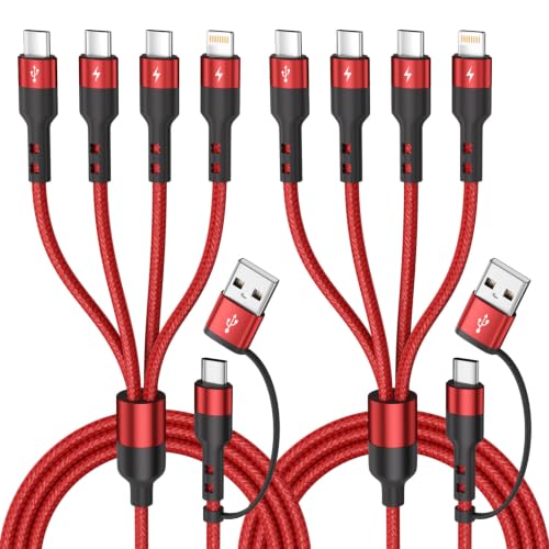 Image of USB C Splitter Multi Charging Cable,5FT Charging Cords for Multiple Devices
