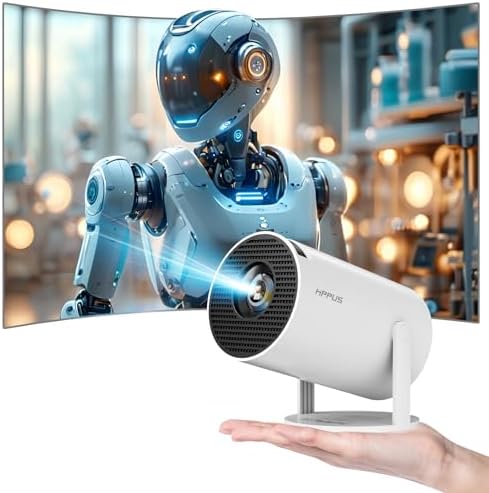 Mini Proyector Portátil de Corto Alcance 4K Soporte, Rotación 270...