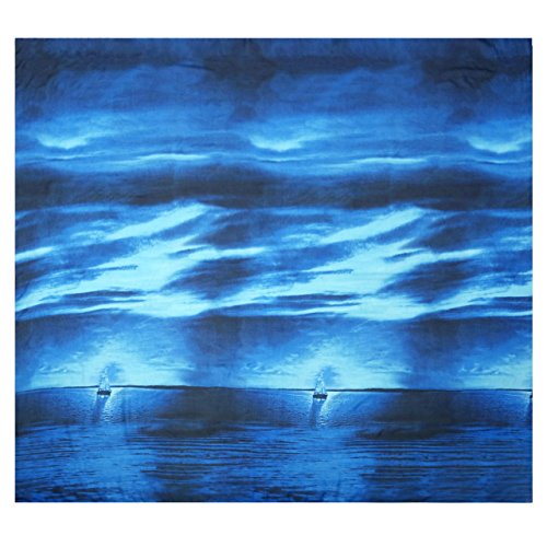 CHIC DIARY Women Swimwear Chiffon Pareo Beach Cover Up Bikini Sarong Swimsuit Wrap Skirts Deep Sea Blue - Image 6