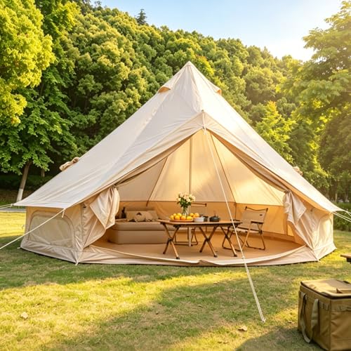 Carpa Bell para 4-8 Personas, 4 Estaciones, 13.1FT