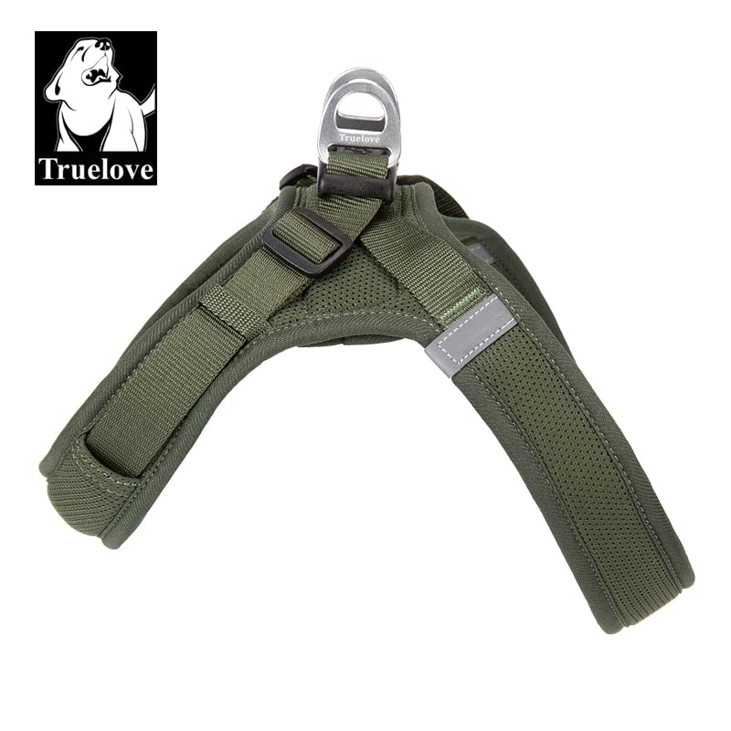 WINHYEPET Truelove Step-in Dog Harness Soft Mesh Reflective Breathable Dog Harness, Easy Walk Harness with Safety Buckle for Extra Small and Small Dogs, Dog Harness TLH3013(Moss Green, S) - Image 3