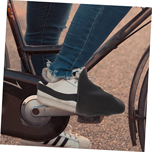 1 par de fundas para la punta del calzado de ciclismo para exteriores, fundas térmicas impermeables y resistentes al desgaste para hombres y mujeres miniatura 5