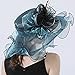 Fashion Hat for Women Large Wide Brim Kentucky Organza Derby Hats Ladies Bride Wedding Fascinator Vintage Fedoras