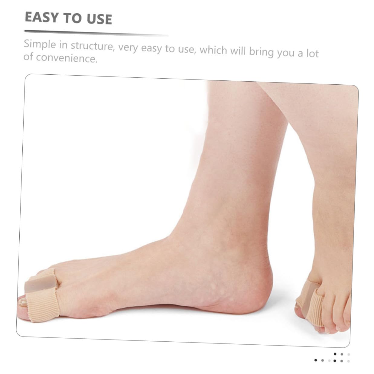 Homoyoyo 12pcs Skin Color Toe Separators for Women Large Bunion Relief Overlapping Toe Pads for Foot Comfort and Pedicure Use