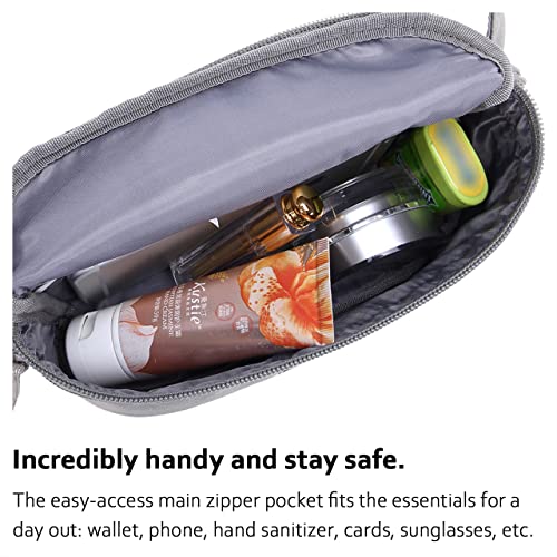 Image of 521s Small Fanny Pack Fashion Waist Bag Cute for Women, Silver