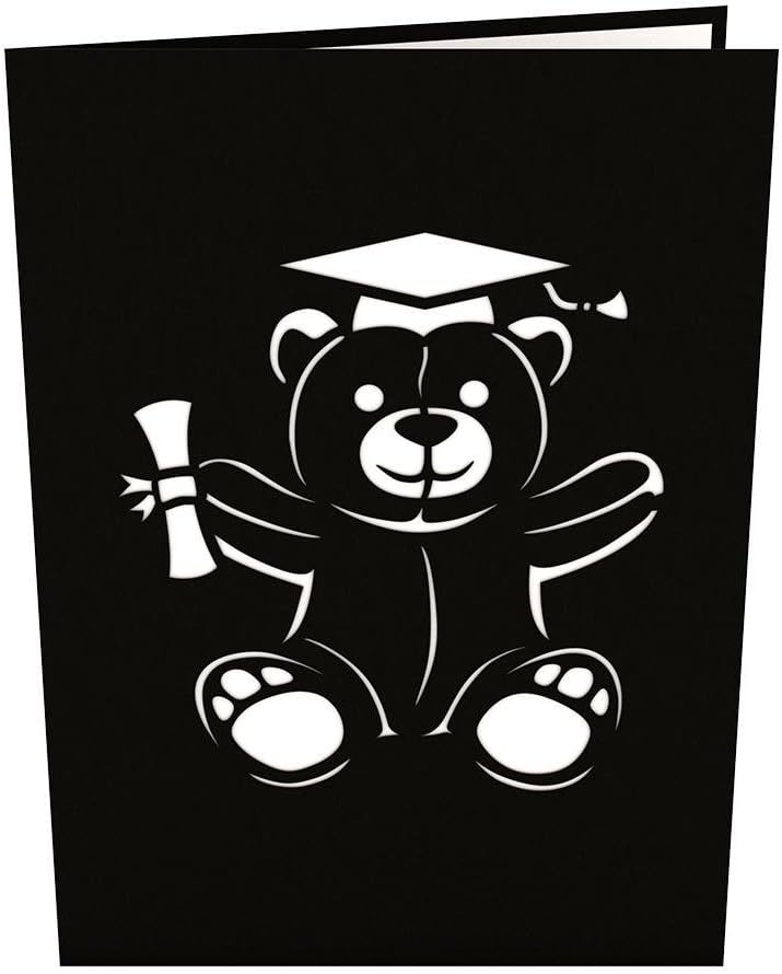 Lovepop Graduation Bear 3D Pop-Up Greeting Card
