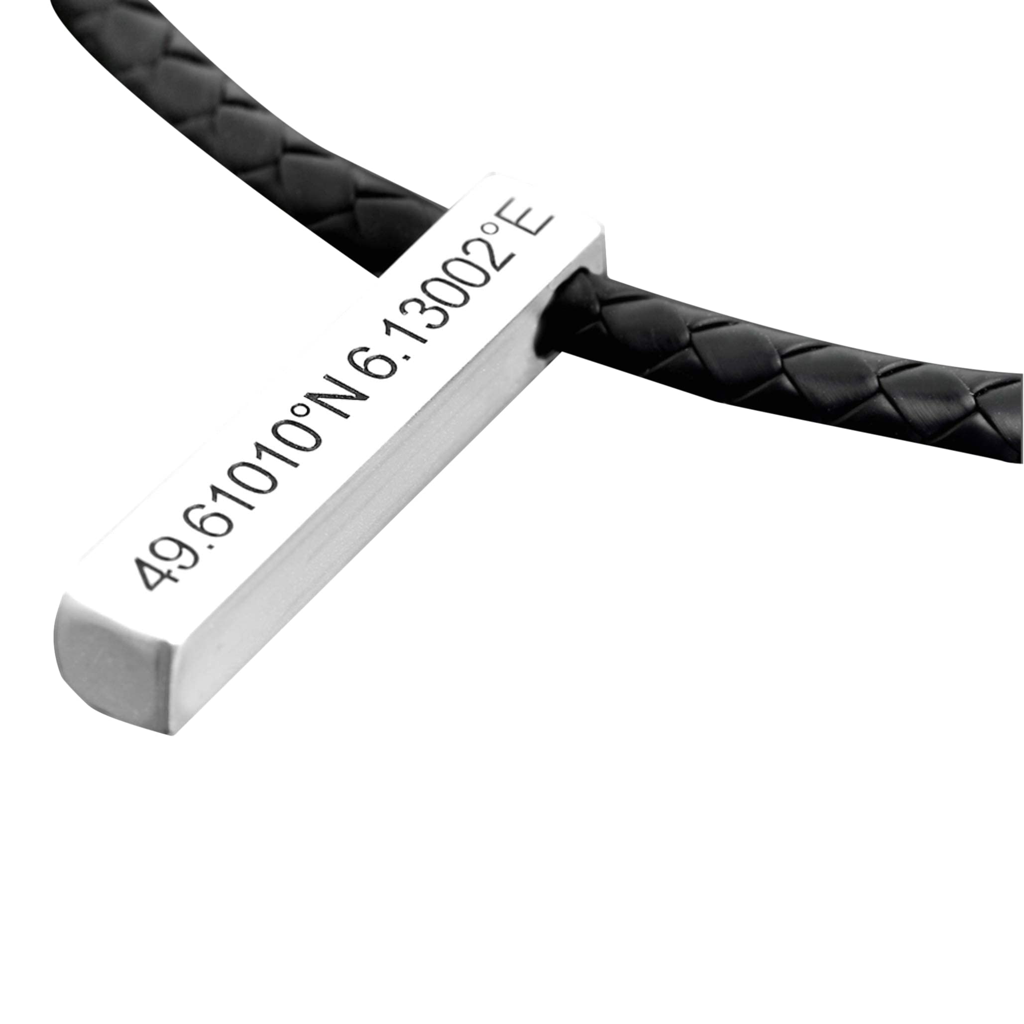 Herren Kette Gravur * Herrenschmuck Lederkette Koordinaten * Koordinatenschmuck * Geschenk Mann * Männerkette personalisiert | HANDMADE IN GERMANY