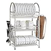 Waj Edelstahl Dreischicht Abflussstich Rack Küche Lagerablage 58 * 30 * 71 Cm.