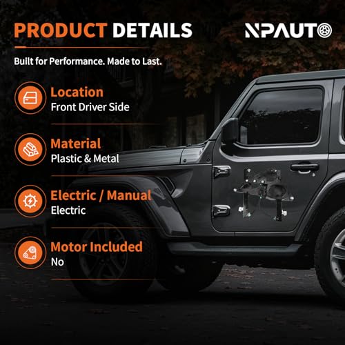 Image of Front Left Power Window Regulator with Panel Without Motor for Expedition